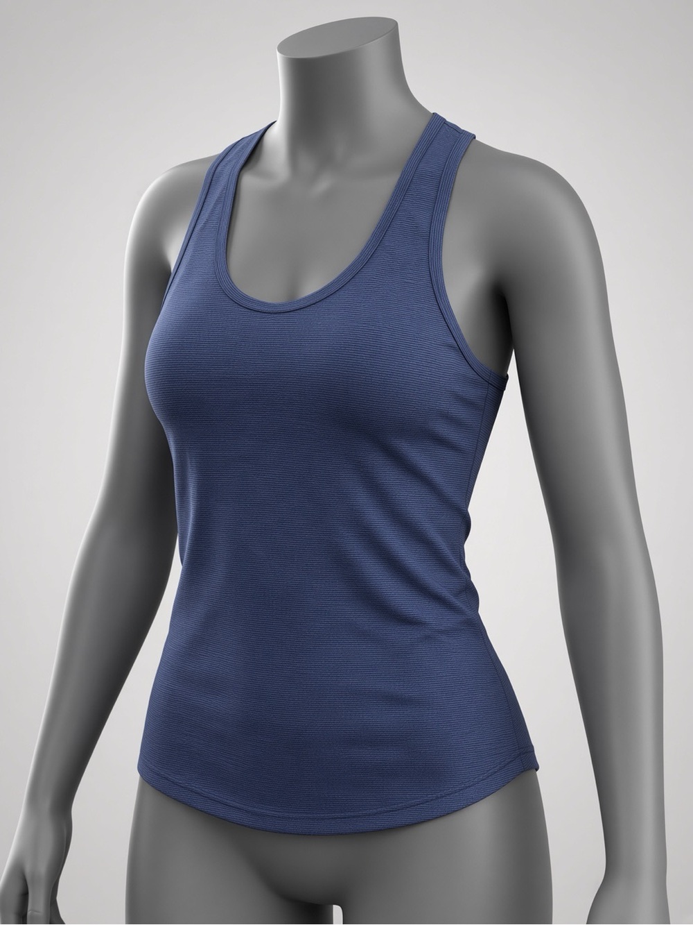 ZYIA Navy Scoop Neck Performance Tank